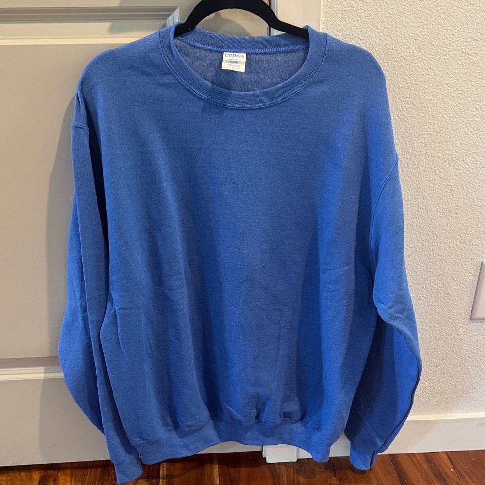 Port and Company Men's Blue Crewneck Sweater